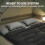 Outsunny Outsunny Double Sleeping Bag with 2 Pillows, 220 x 160cm Sleeping Bag Black 5