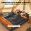 Outsunny Outsunny Double Sleeping Bag with 2 Pillows, 220 x 160cm Sleeping Bag 4