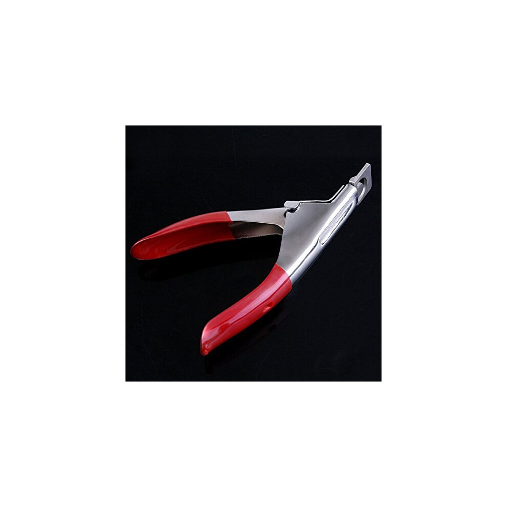 Professional Acrylic Nail Tip Cutter with Precise Stainless Cutting and Durable Spring for Salon Use
