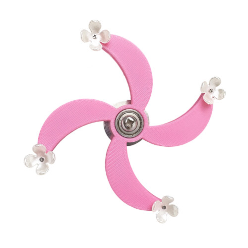 Jouet interactif unique à 4 feuilles pour perroquets, jouet-Rose