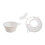 Flexible Spill Cover And Measuring Cup Set For Mixing-White 1