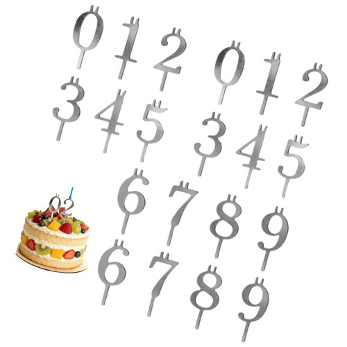 Colorful Digital Cake Candle Holder Set With Detachable-2