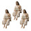 Handgeschilderde hars Christus standbeeld bureau-B 3 stuks 1