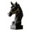 Classical Horse Head Statue For Home Decoration Solid-Black 1