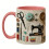 Tasse créative en céramique imprimée, résistante à la-Rose 1