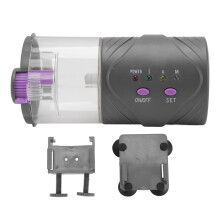 Automatic Fish Feeder Electric Timer Dispenser for Aquarium, ABS, Uses 2x AA Batteries