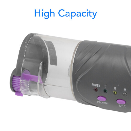 Automatic Fish Feeder Electric Timer Dispenser for Aquarium, ABS, Uses 2x AA Batteries 2