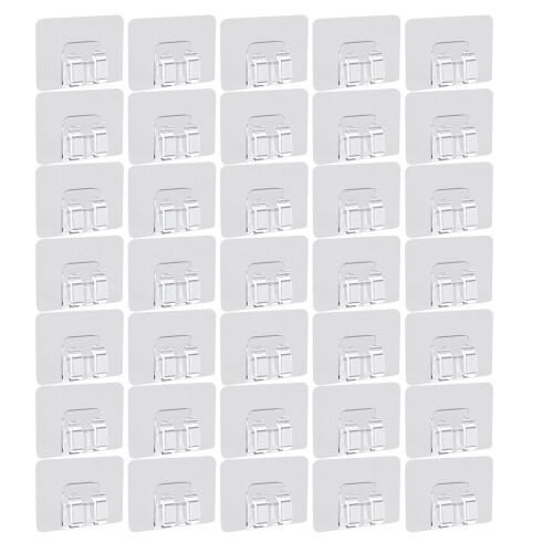 Pack of 100 Multipurpose Adhesive Hooks Ideal for Decorations