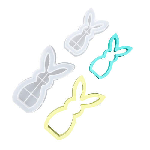 Quick Releases Silicone Easters Mould Rabbits Shape