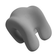 High Density Filled Travel Pillow Designed for Head-space gray