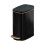 Modern Rectangular Waste Bin 6L Pedal Trash Can-matte black 1