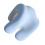 Comfortable Supportive Napping Pillow-Blue and gray color 1