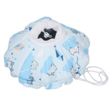 Collare conico impermeabile regolabile per cani e gatti - Blu M