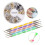 Nail Art Kit with 12Shape 3D Gold and Silver Metal Studs and 10Size Precision Dotting Tools 1