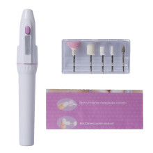 Mini Electric Nail Drill with Five Precision Heads for Professional Home Manicure Pedicure
