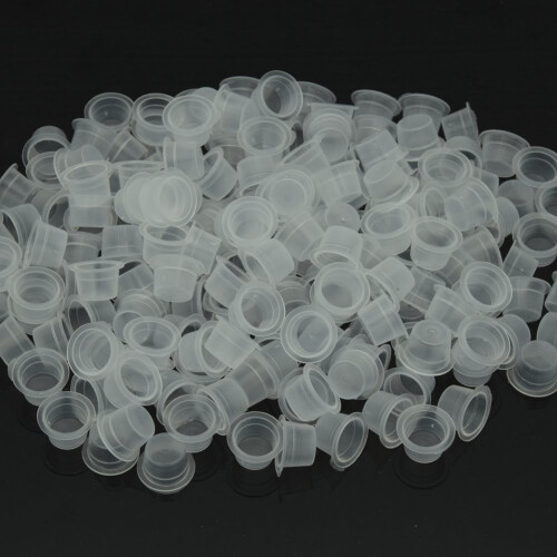 Tattoo Ink Cups 13mm Disposable Pigment Holders 300 Pack Durable Plastic for Microblading