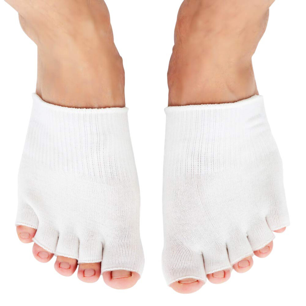 Moisturizing Gel Socks with FiveToe Separation for Pedicure and Deep Hydrating Foot Care