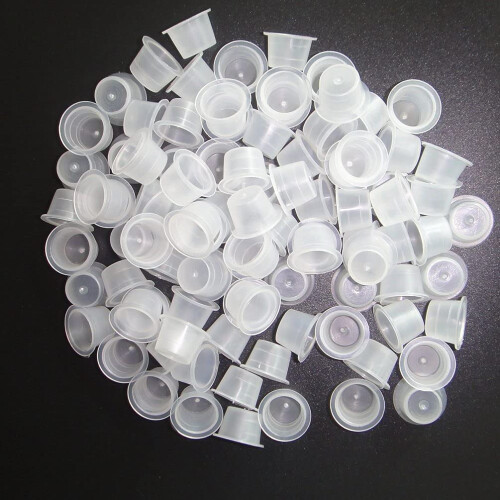 Tattoo Ink Cups 13mm Disposable Pigment Holders 300 Pack Durable Plastic for Microblading 1