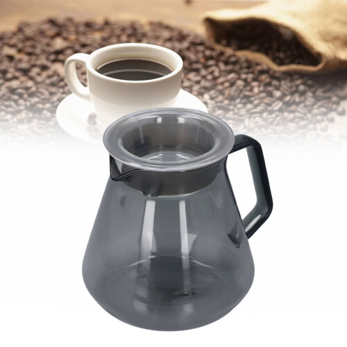 500ml Hand Coffee Maker Glass Grey Electroplated Kitchen Coffee Pot