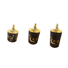 Pack of 3 ABS Hammered Closed Canisters Developed for-Black