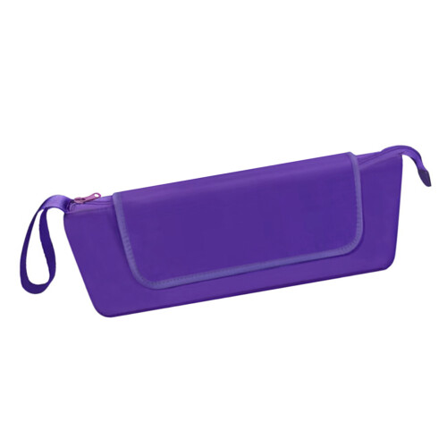 Portable Curling Iron Storage Bag Multiple Compartment-Purple
