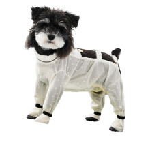 Protective Dog Pants Full Coverage Waterproof Suspenders with-M