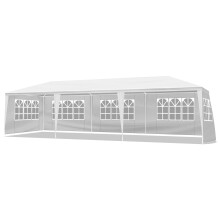 10'x30' Outdoor Canopy Party Tent Patio Wedding Gazebo w/ 8 Removable Sidewalls