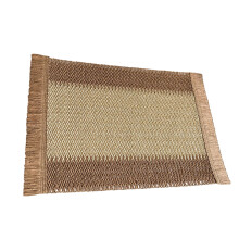 Convenient Easy To Store Paper Cord Woven Striped-Khaki
