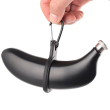 5Oz Stainless Steel Liquor Flask Banana Shape Bottle For-5