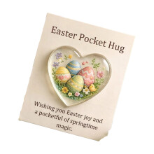 Easter Pocket Hug Card Portable Holiday Gift Synthetic Resin-2