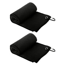 Serviette de golf à séchage rapide hautes performances,-Noir