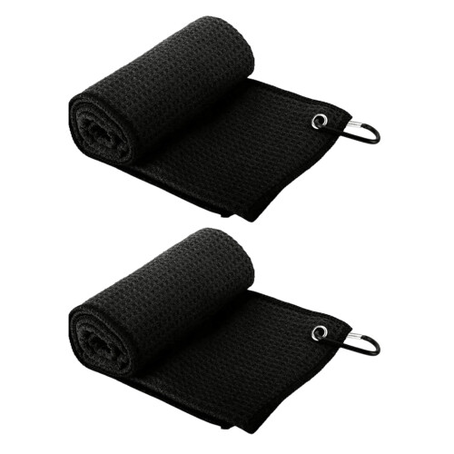 Serviette de golf à séchage rapide hautes performances,-Noir