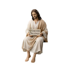 Christus Desktop Ornament Handgeschilderde hars met-B 1 stks