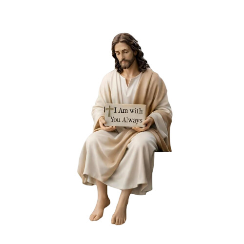 Religious Resin Christ Statue Hand Painted With-B 1pcs