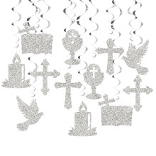 Spirals Decoration For Celebration Embellishments-Silver