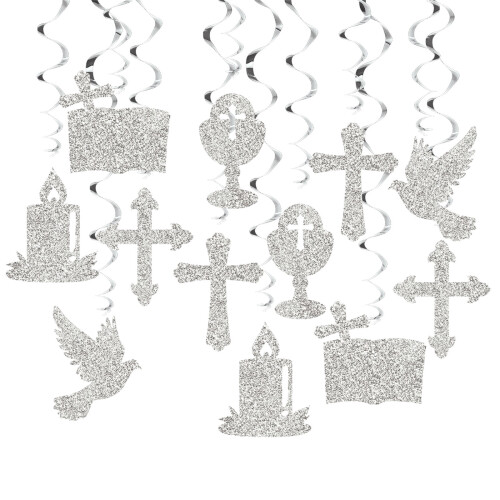 Spirals Decoration For Celebration Embellishments-Silver