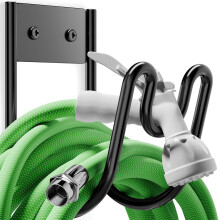 Metal Garden Hose Hanger Wall-Mounted Water Pipe Holder Hook Bracket