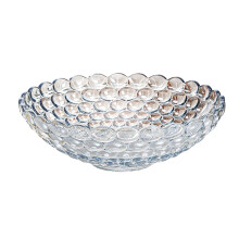 Transparent Glass Serving Bowl Perfect For- blue 29.8cm