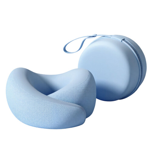 Oreiller confortable de soutien de cou de mousse de-Bleu soleil