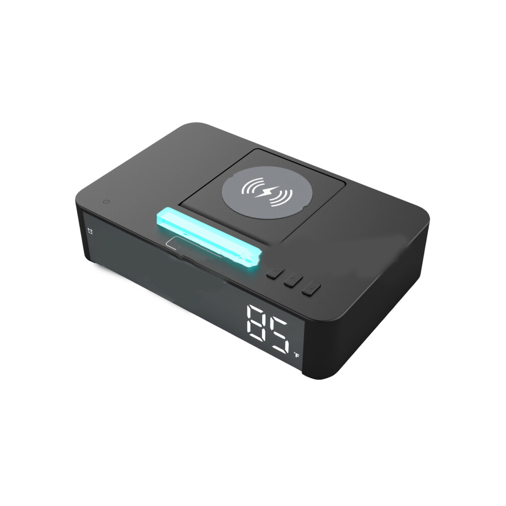 Advanced Led Alarm Clock With 10W Efficient Charging And- Black 7704001068498