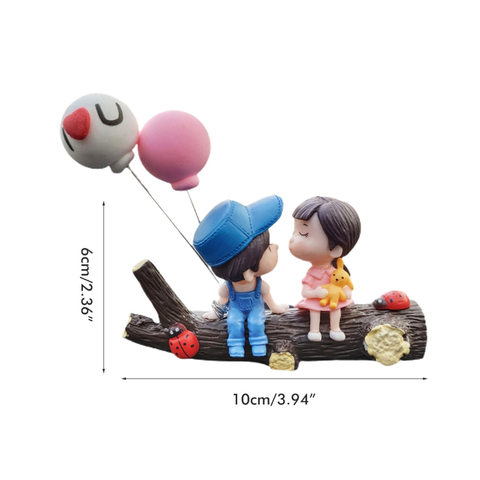 Cute Couple Kissing Car Dashboard Ornament Pvc Cartoon Doll Decoration 8361390278359