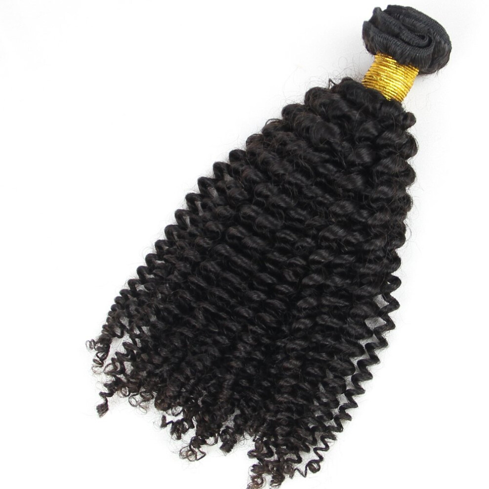 8 Inch Brazilian Kinky Curly Hair Bundles Natural Black Virgin Human Hair Extensions Grade 5A