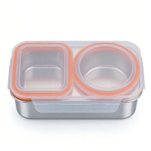 Stainless Steel Food Container Perfect For Offices And-Orange