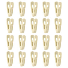 Clothes Hanger CLip For Delicate Materials-yellowish white