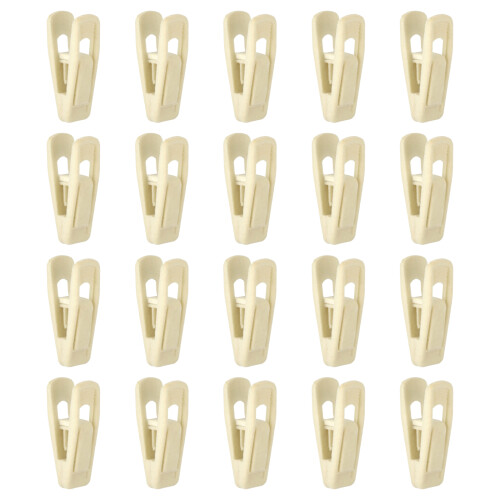 Clothes Hanger CLip For Delicate Materials-yellowish white