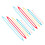 10Pcs Plastic Crochet Needle with 5 Size Design For Craft And 1