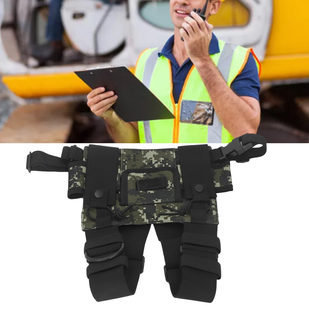 Universal Radio Chest Pack Harness For 2-Way Walkie Talkie In Jungle Camouflage 3351390279093