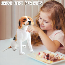 Niedliches sitzendes Hund-Plüschtier 30 cm, flauschige Kissen-Sofadekoration für Kinder