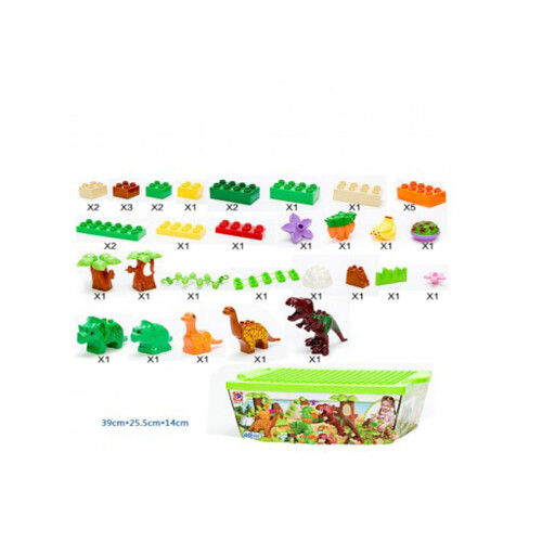 40PCS Dinosaur Assembling Building Blocks 2