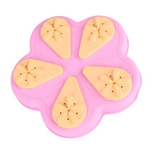 Puzzle de friandises pour chiens et chats, jouet rond et-Rose